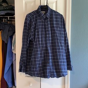 Long sleeve blue flannel